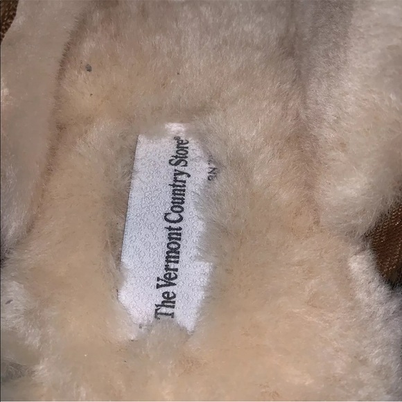 Men’s 13 M VERMONT COUNTRY STORE Sheepskin Adjustable Scuff Slippers 72420 NEW - Picture 7 of 12